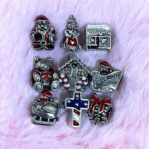 9 Christmas Collection Charm Bundle Set - 9 Charms